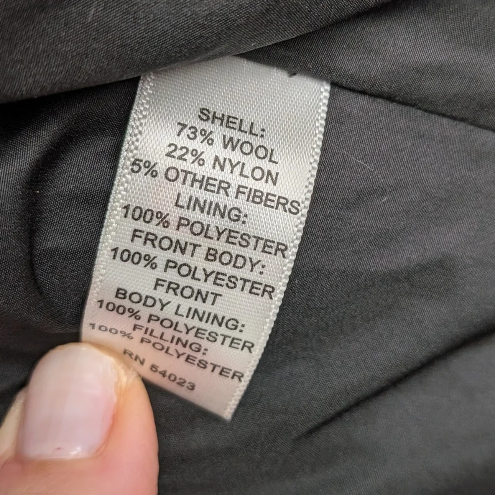 Banana Republic Charcoal Car Coat M